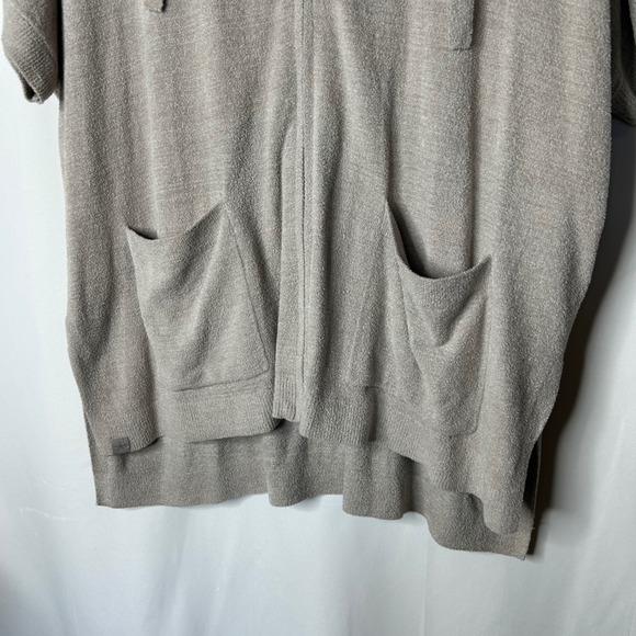 Barefoot Dreams Cardigan Sz XXS XS Cozy Chic Ultra Lite Short Sleeve Zip Hoodie - Picture 3 of 7